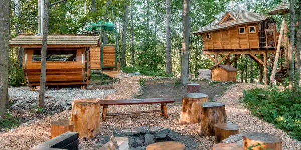 Treehouse na Dolní Moravě s privátním wellness