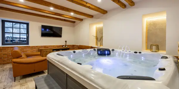 Apartmán s vlastní vířivkou a saunou u Křivoklátska