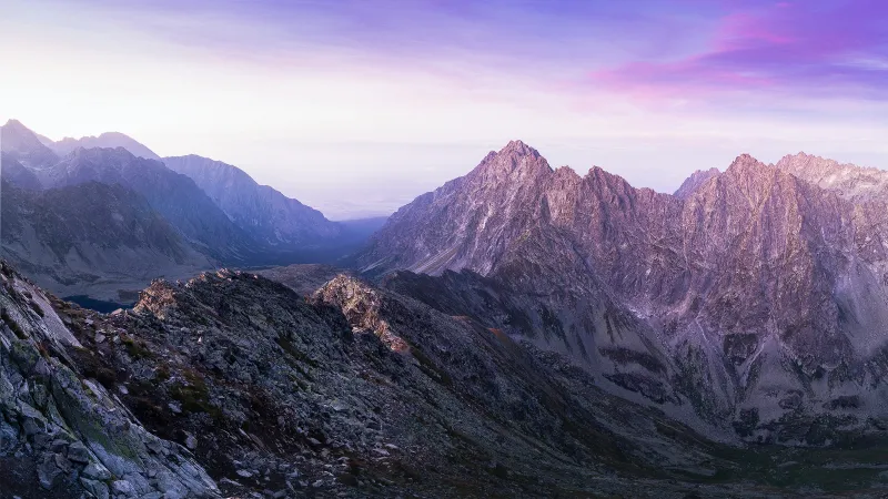 Velké Hincovo pleso z Vyšného Koprovského sedla