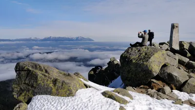 Pohoda na Ďumbieru s výhledem na Vysoké Tatry