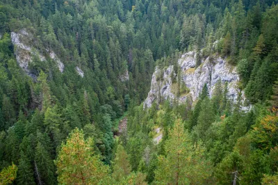 Pohled z vyhlídky do Kvačianské doliny